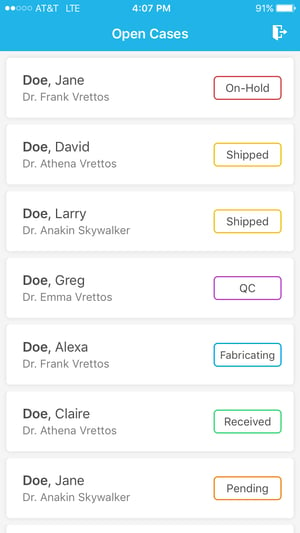 MyDDSLab Mobile App - Case Detail