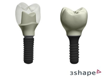 CAD/CAM zirconia dental abutments.